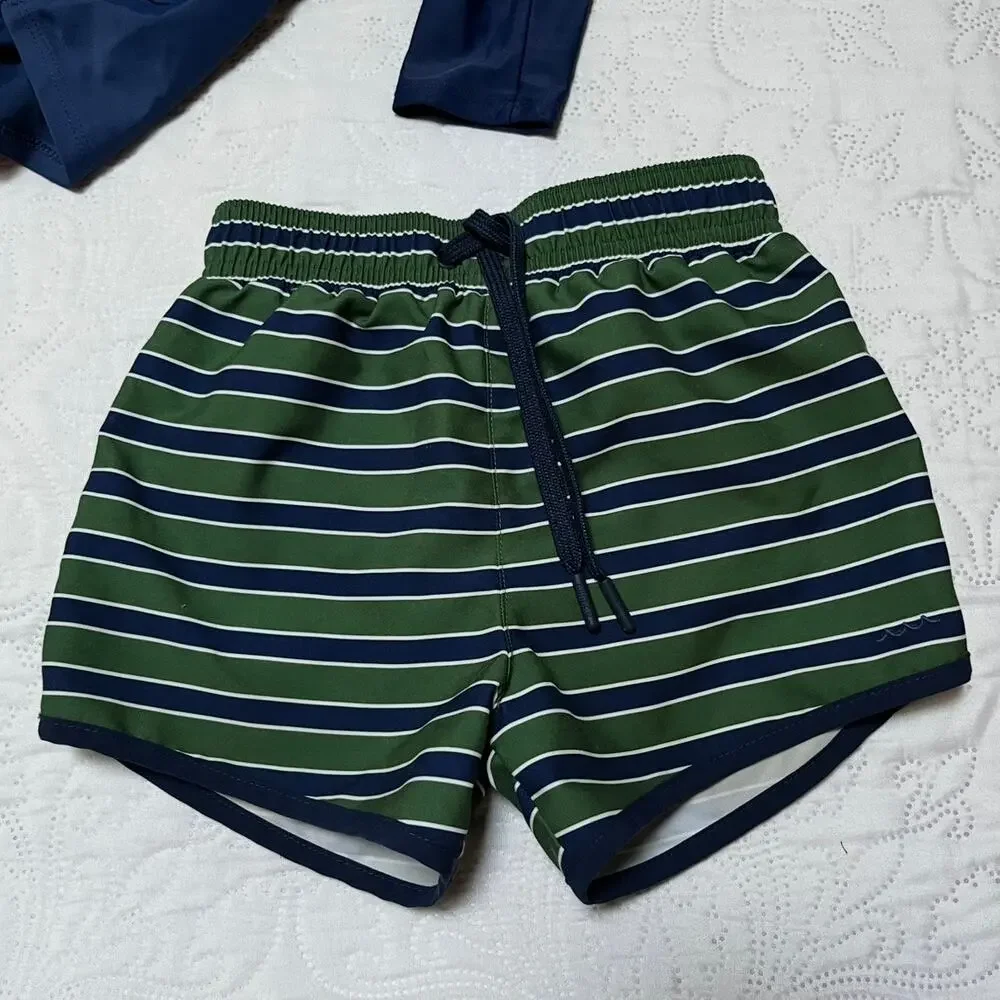 Minnow Boardies Swim Shorts and Rash Guard Set Size 5/6